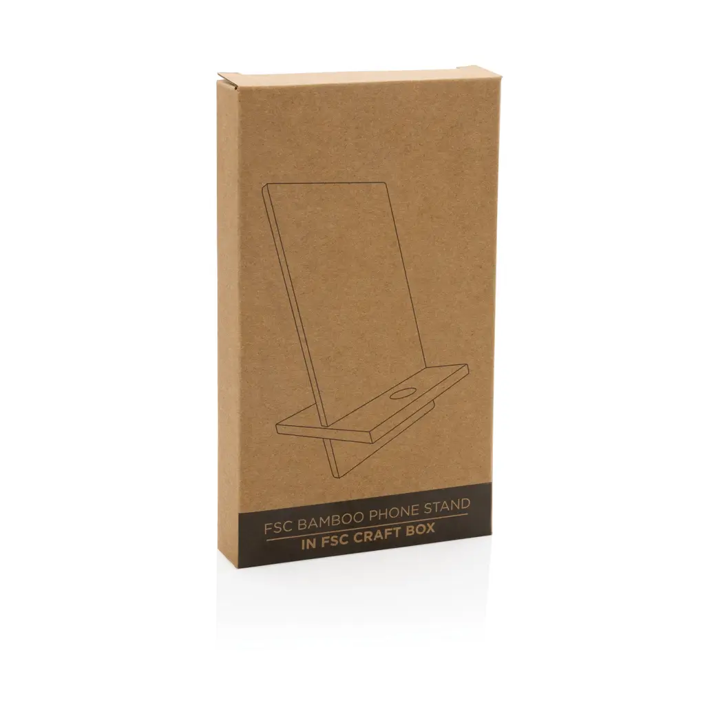 Stalak za mobitel od bambusa u kraft kutiji P301.40 brown-9