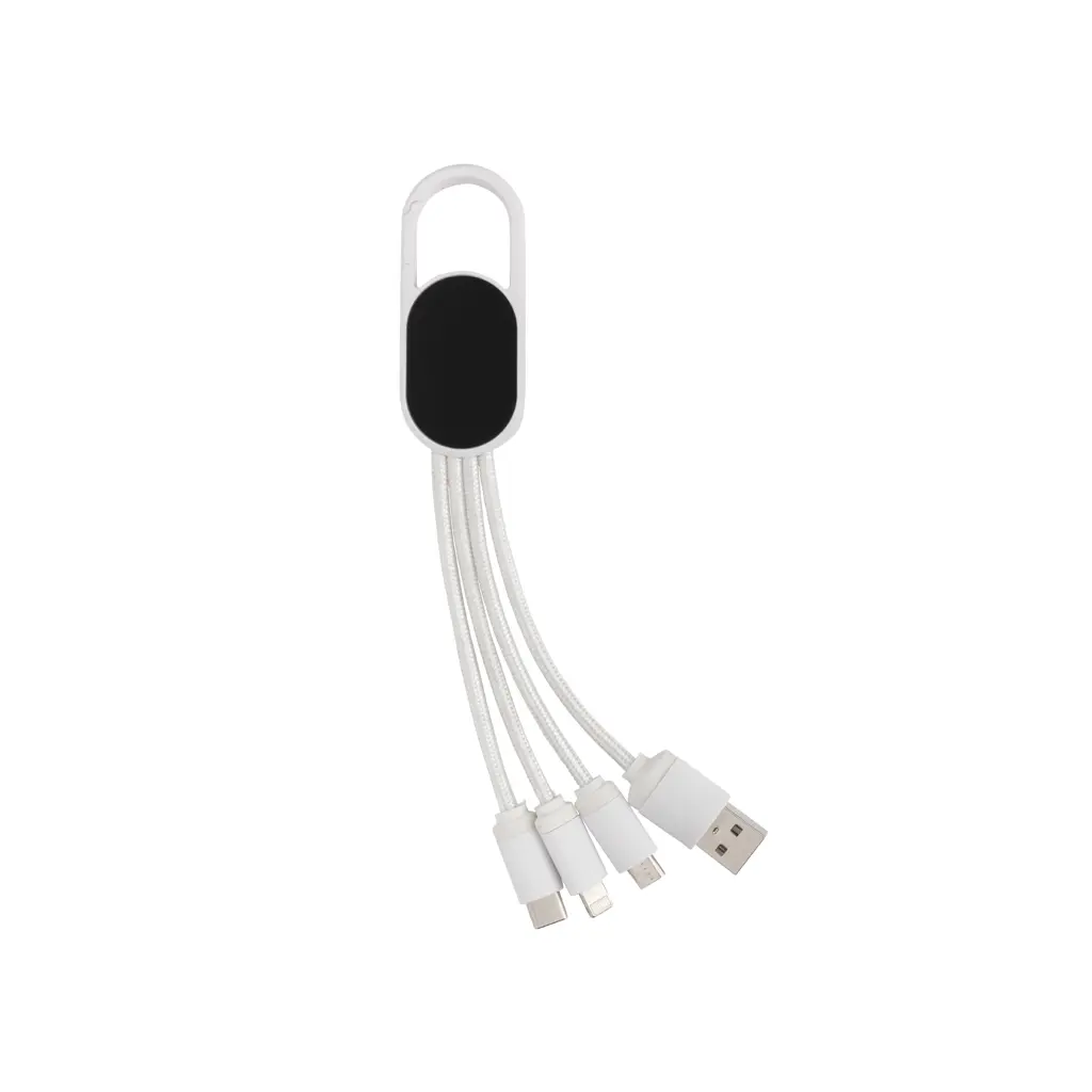Kabel s karabinerom 4u1 P302.07 white-1