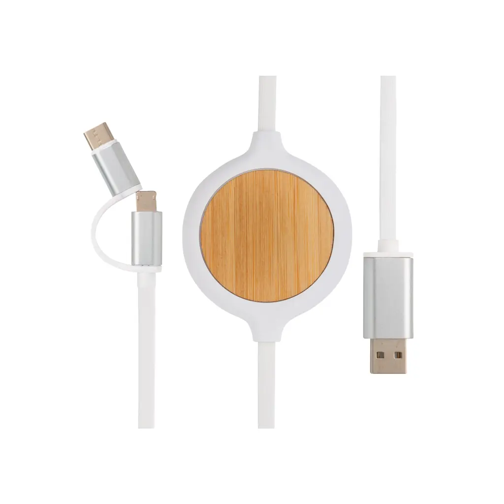 3u1 kabel s bežičnim punjačem 5W P302.25 white-1