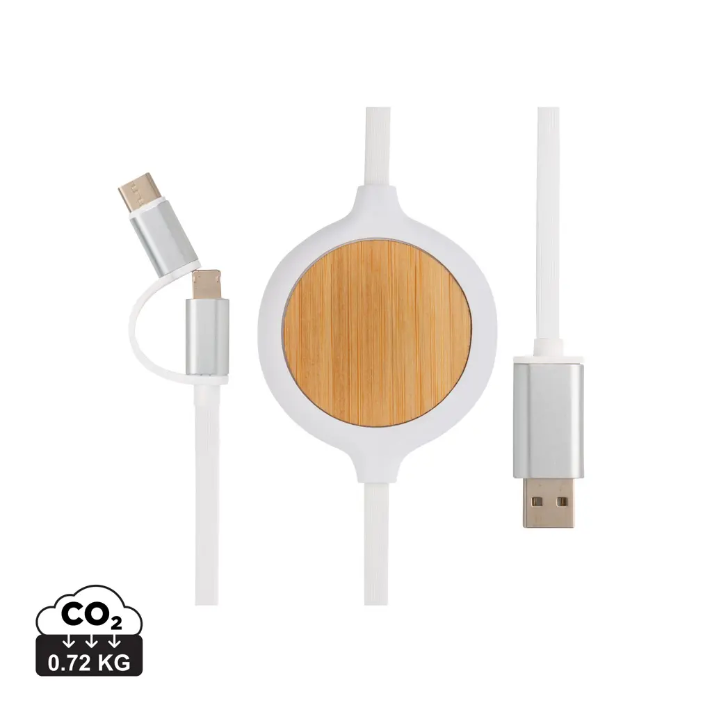 3u1 kabel s bežičnim punjačem 5W P302.25 white-0
