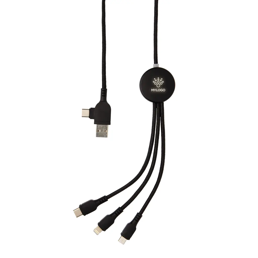 6u1 kabel sa svjetlećim logotipom P302.39 black-6