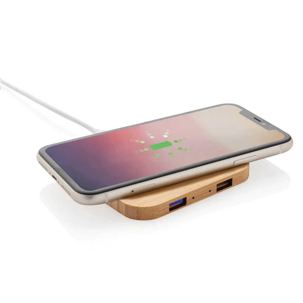 Bežični punjač s USB-om 5W P308.14 brown-2