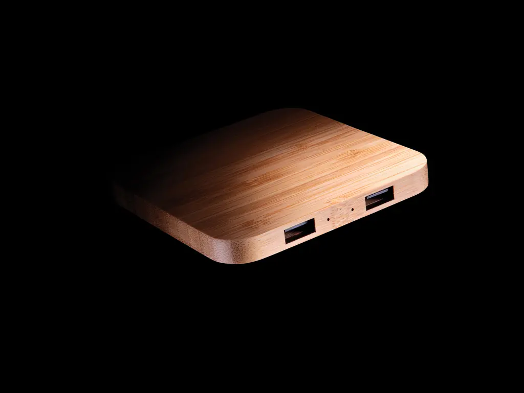 Bežični punjač s USB-om 5W P308.14 brown-9