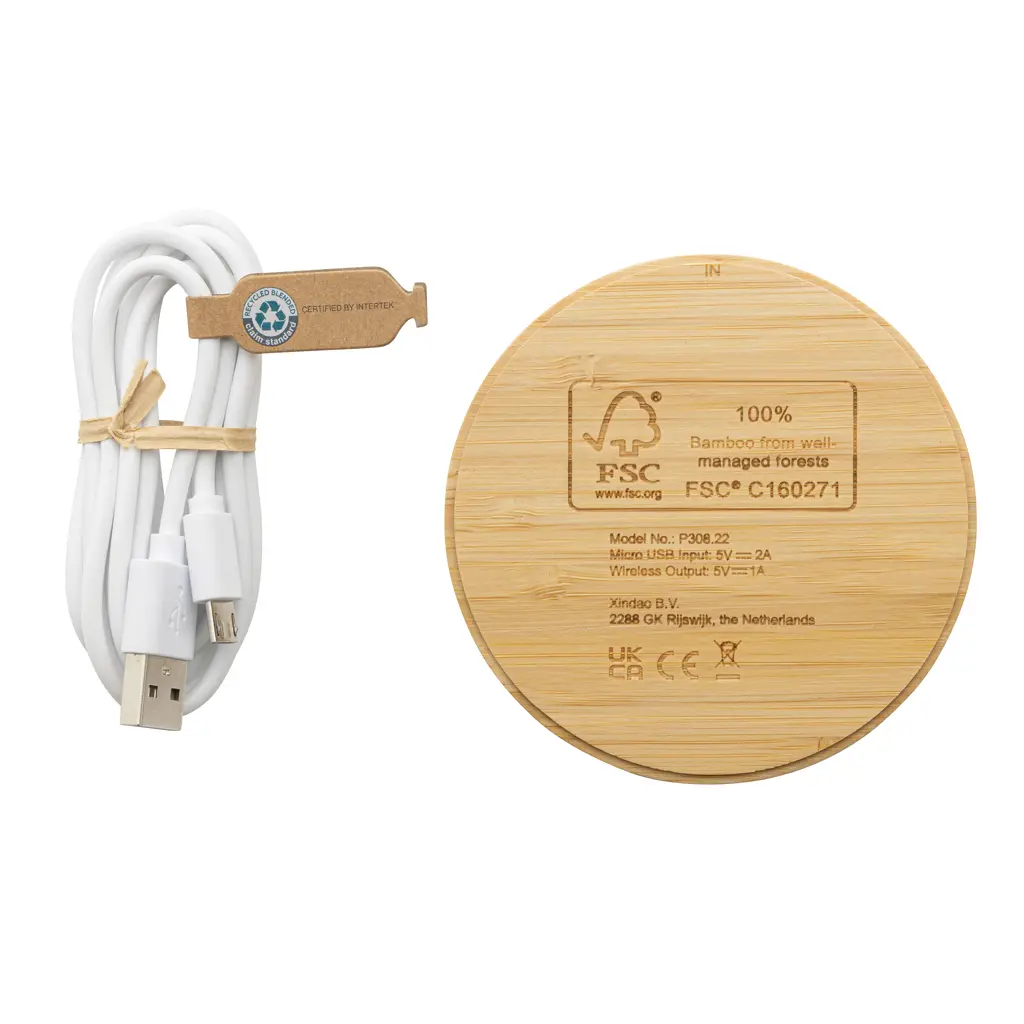 Bežični punjač 5W okrugli P308.22 brown-7