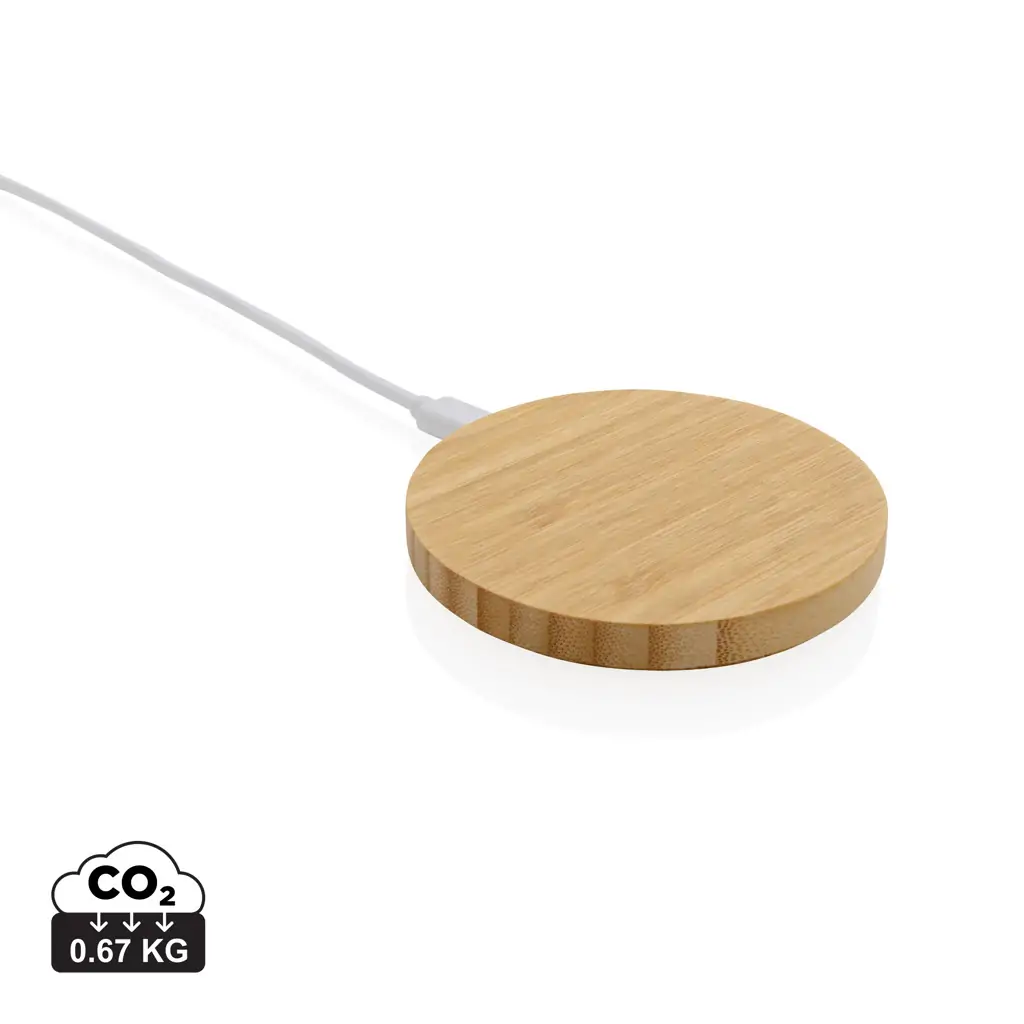 Bežični punjač od bambusa 15W P308.38 brown-10