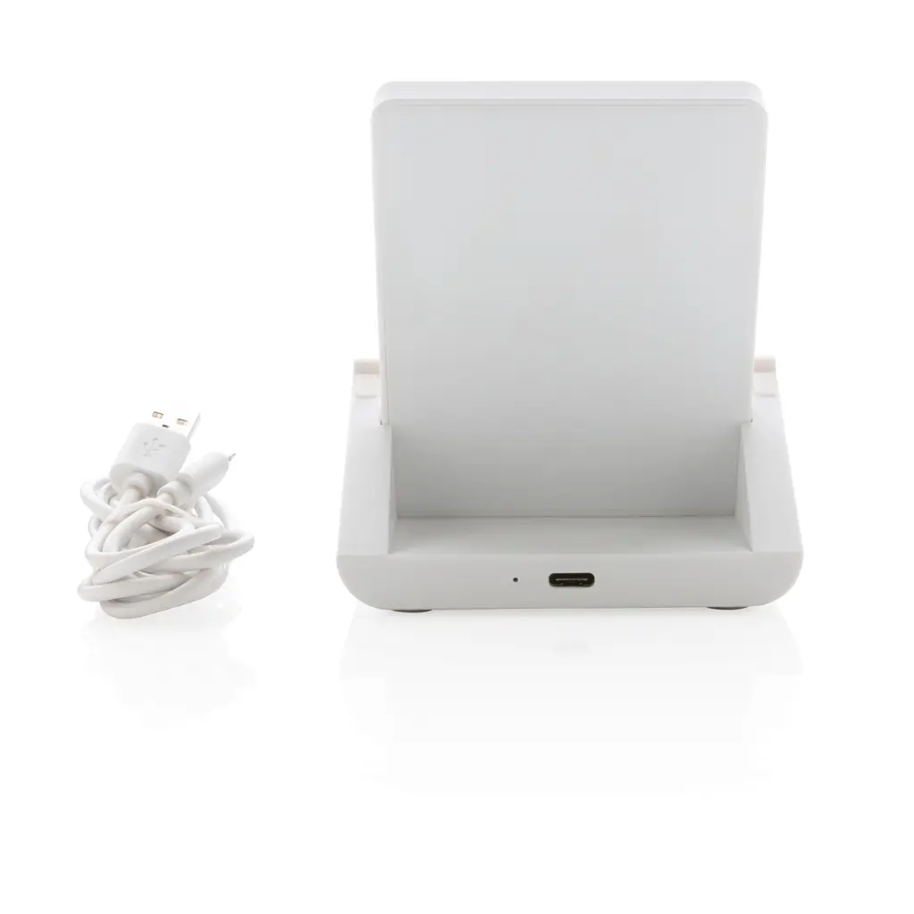 Stalak za mobitel s bežičnim punjačem 10 W Ontario RCS P308.41 white-6