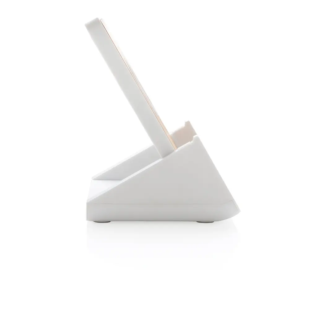 Stalak za mobitel s bežičnim punjačem 10 W Ontario RCS P308.41 white-7