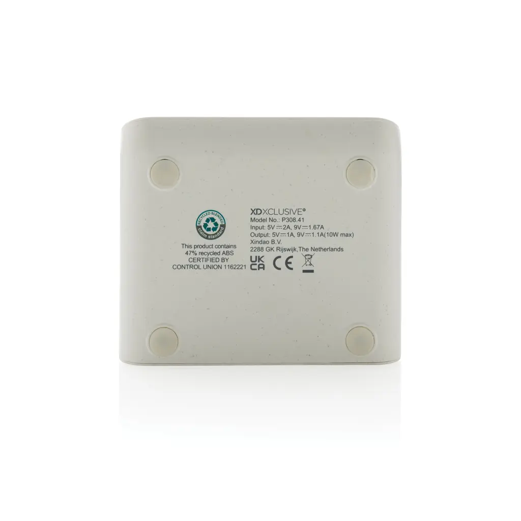 Stalak za mobitel s bežičnim punjačem 10 W Ontario RCS P308.41 white-9