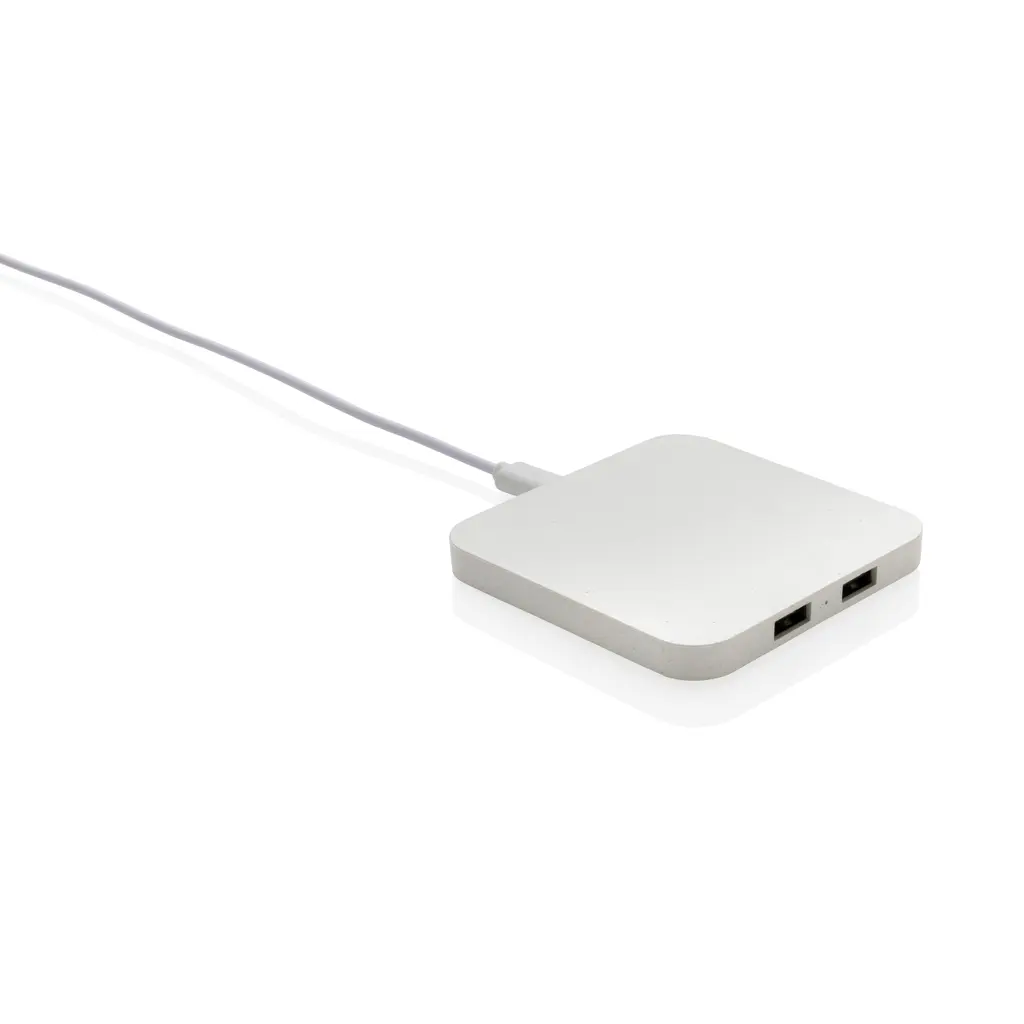 Bežični punjač od 10W RCS s USB priključcima P308.46 white-1