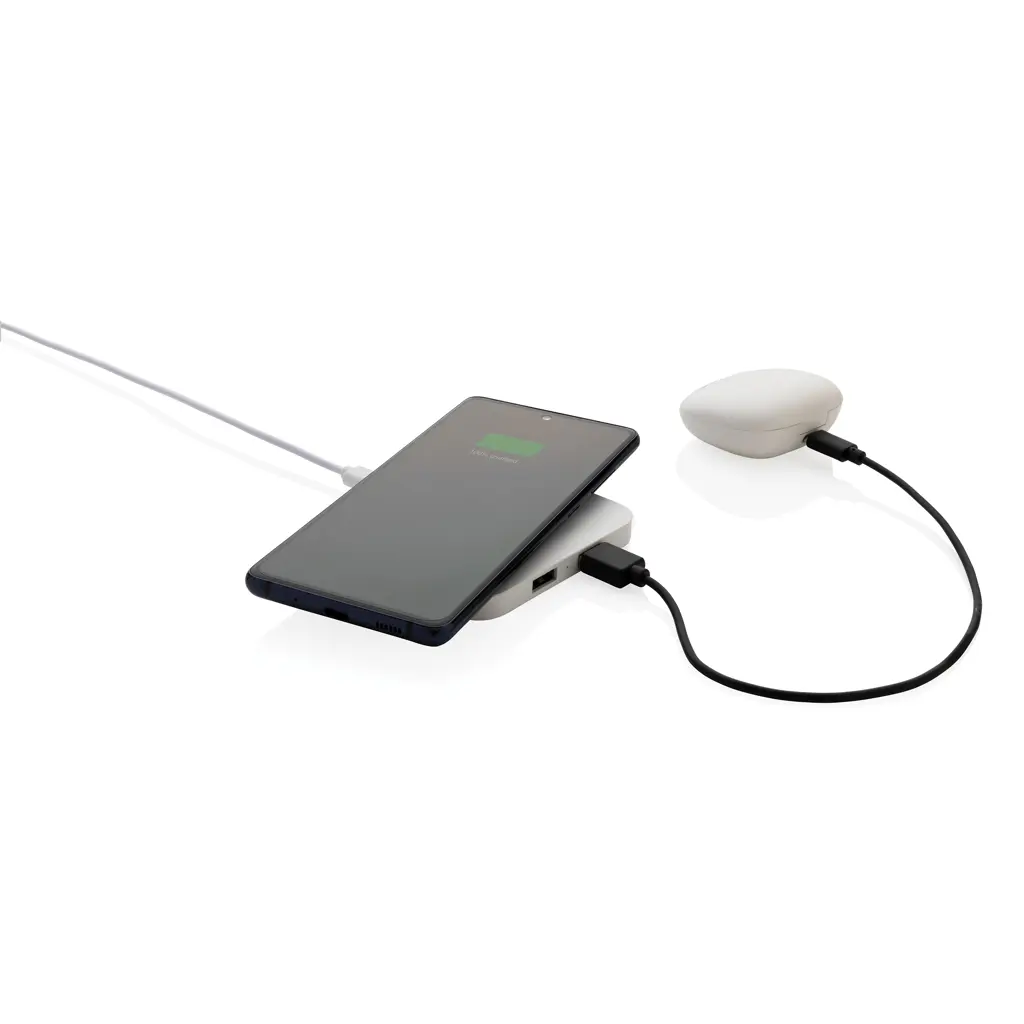 Bežični punjač od 10W RCS s USB priključcima P308.46 white-2