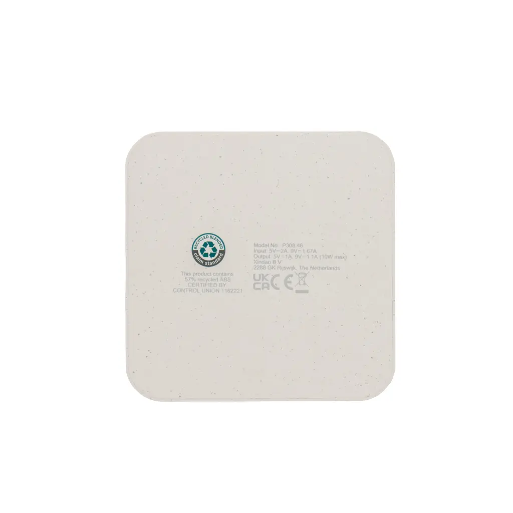 Bežični punjač od 10W RCS s USB priključcima P308.46 white-5