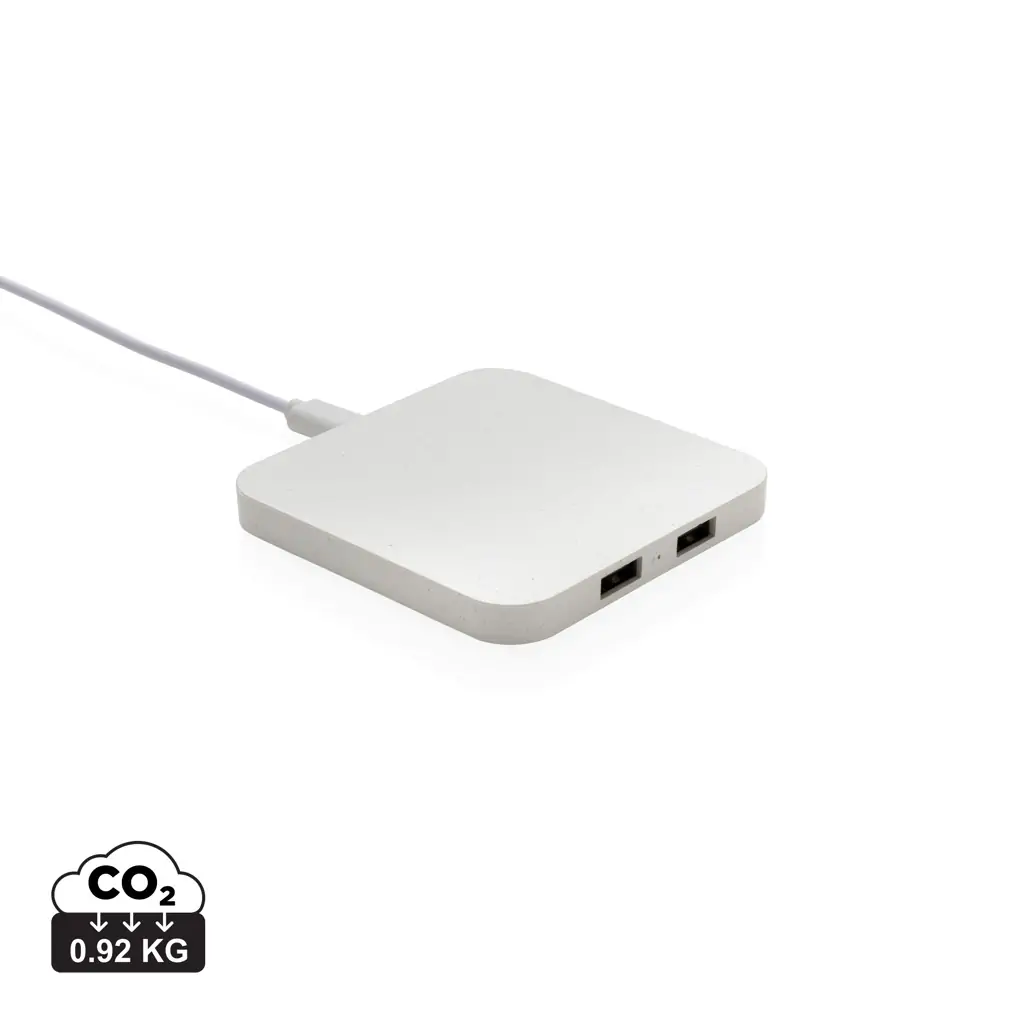 Bežični punjač od 10W RCS s USB priključcima P308.46 white-11