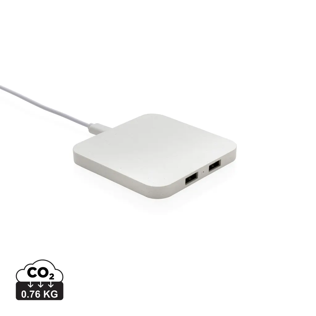 Bežični punjač od 10W RCS s USB priključcima P308.46 white-0
