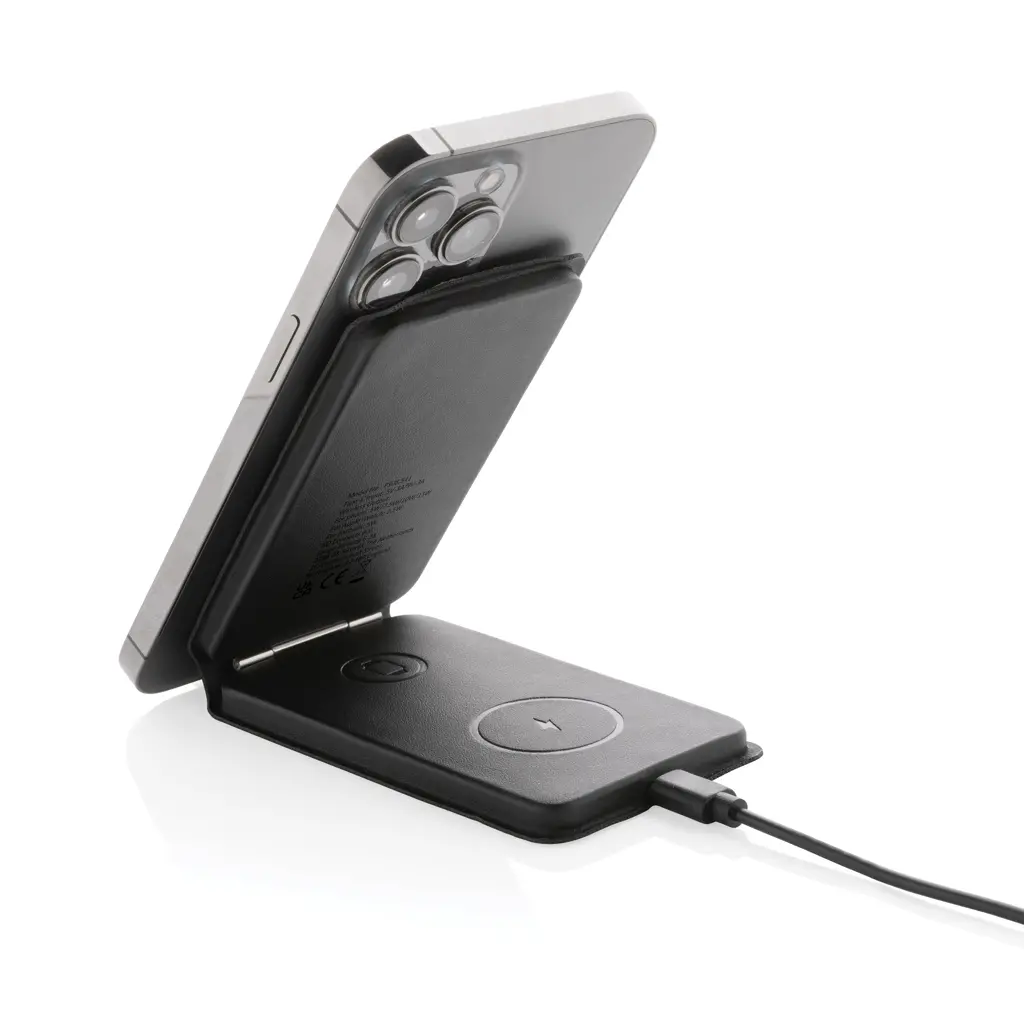 Magnetni bežični punjač 15W 3u1 Swiss Peak RCS P308.54 black-11