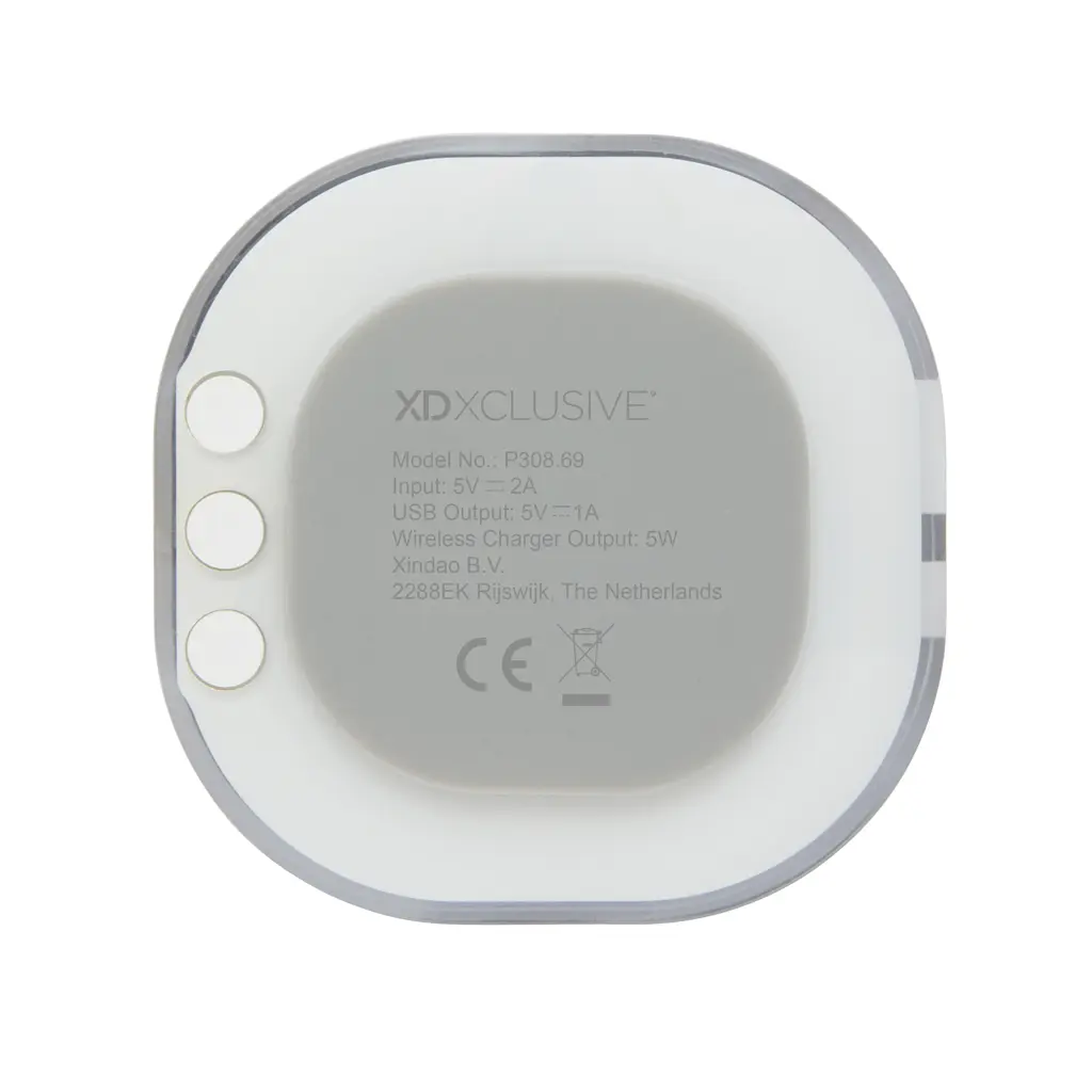 Bežični digitalni sat za punjenje Aria 5W P308.69 white-4