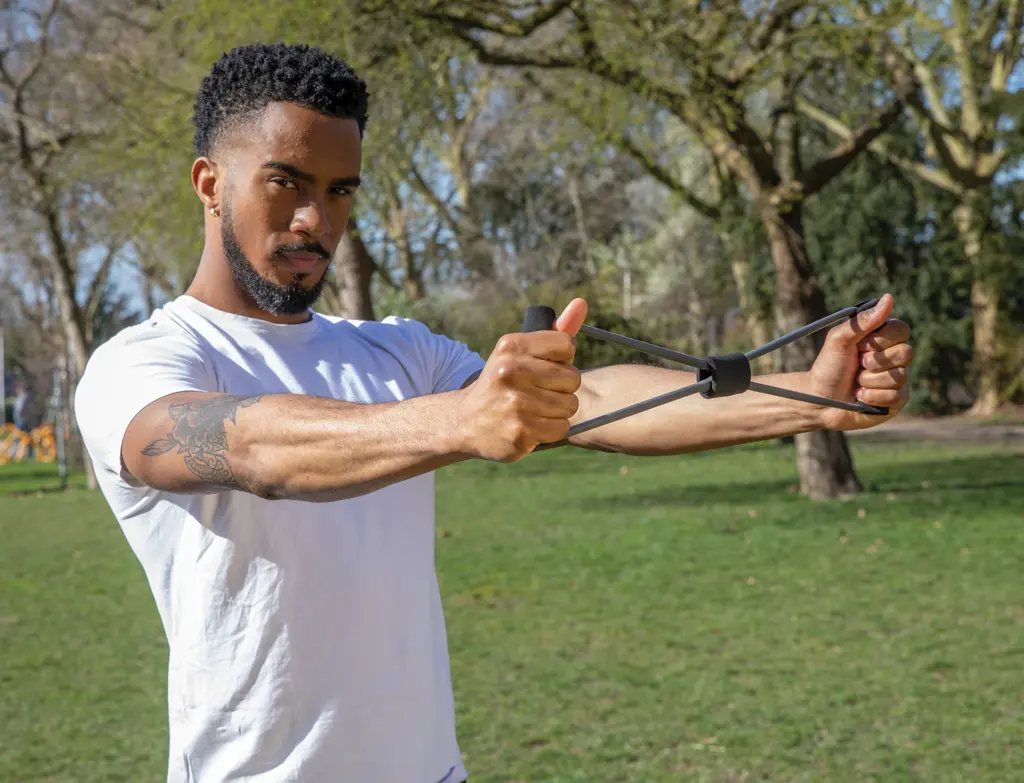 Fitness traka za vježbanje P320.08 anthracite-9