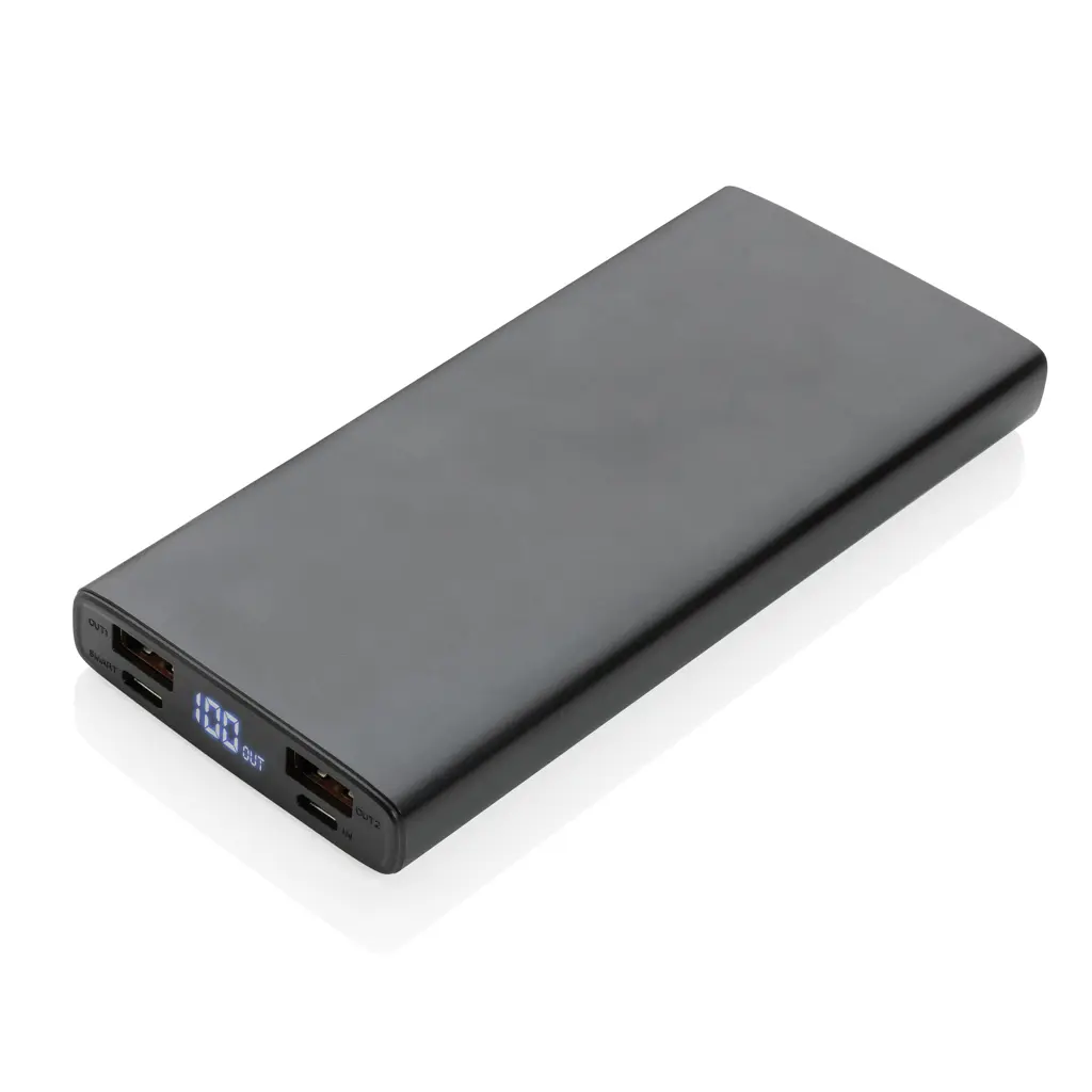 Aluminijski 18W 10.000 mAh PD punjač P322.24 black-1