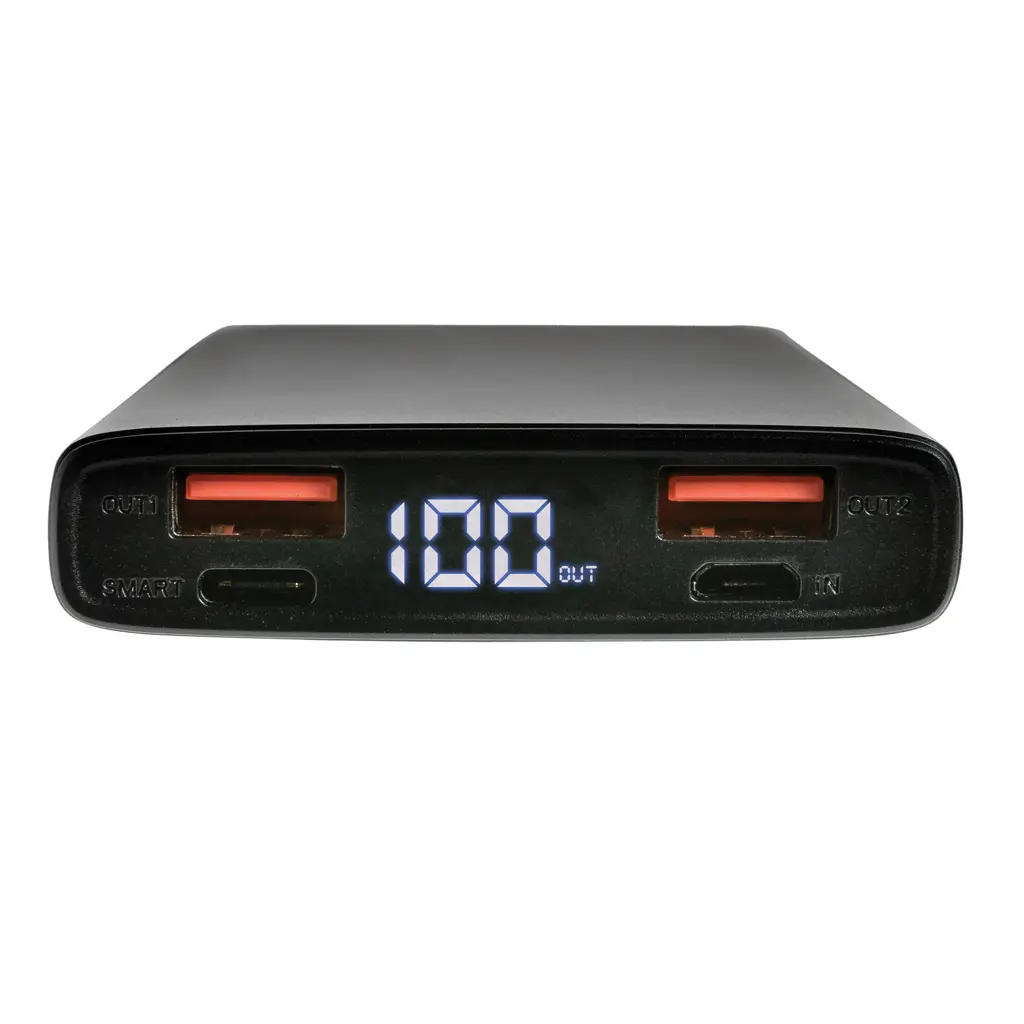 Aluminijski 18W 10.000 mAh PD punjač P322.24 black-5