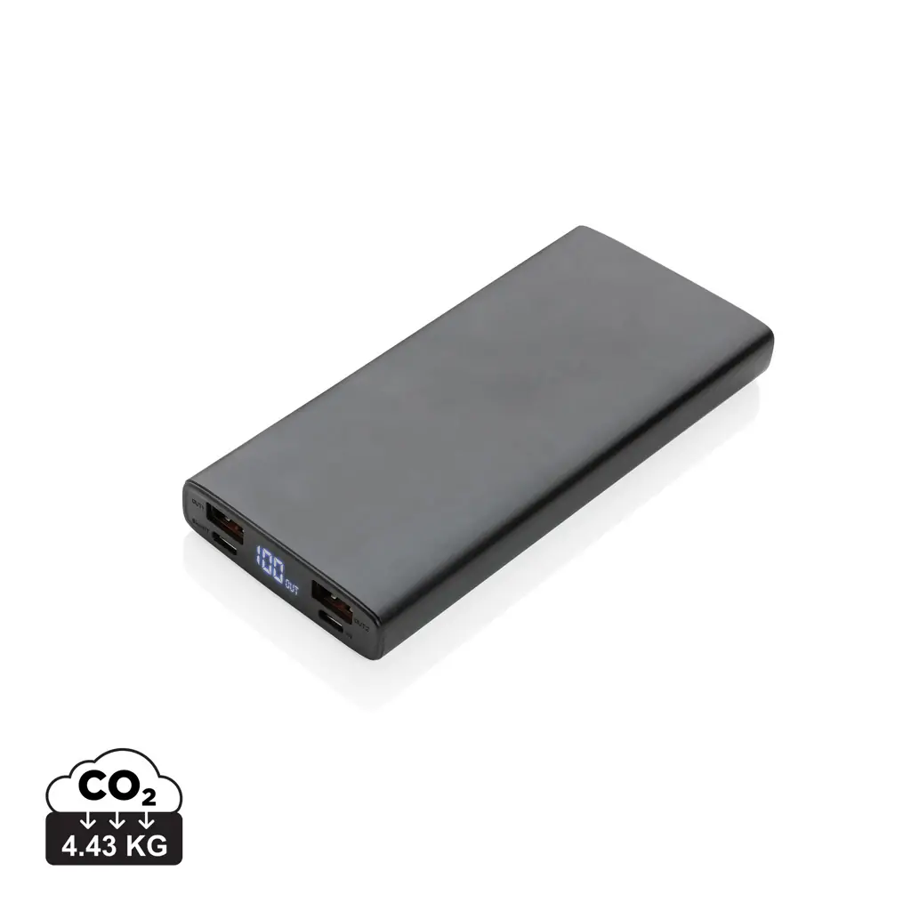 Aluminijski 18W 10.000 mAh PD punjač P322.24 black-8