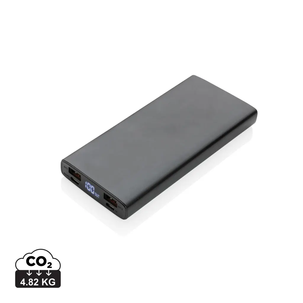 Aluminijski 18W 10.000 mAh PD punjač P322.24 black-0