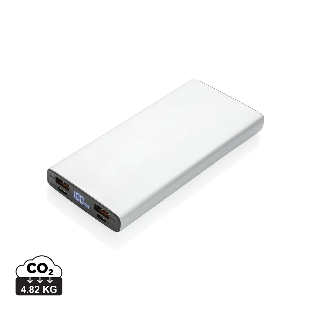 Aluminijski 18W 10.000 mAh PD punjač P322.24 silver-0