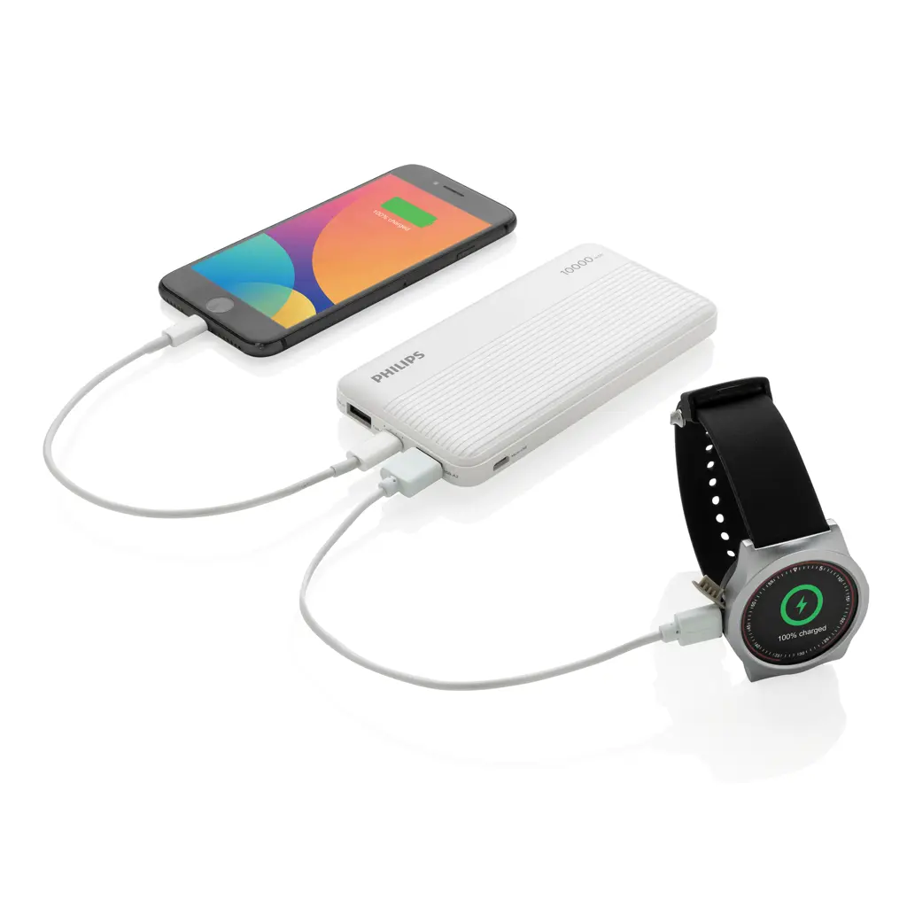 Power bank Philips 10.000 mAh tanki P322.30 white-4