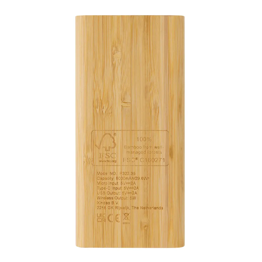 Bežični Power bank 8.000 mAh 5W P322.35 brown-6