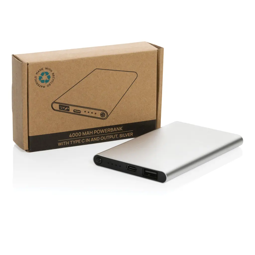 Power bank 4000 mah type-C RCS P322.42 silver-10