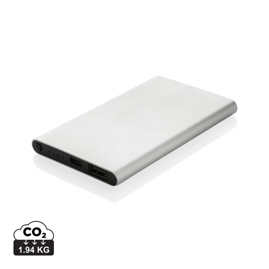 Power bank 4000 mah type-C RCS P322.42 silver-0