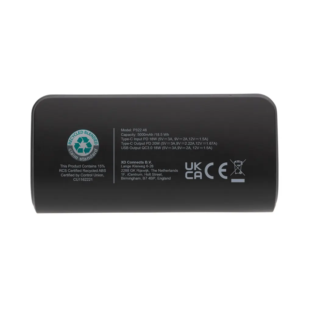 Power bank s brzim punjenjem 5000 mah FlashCharge RCS P322.46 black-5