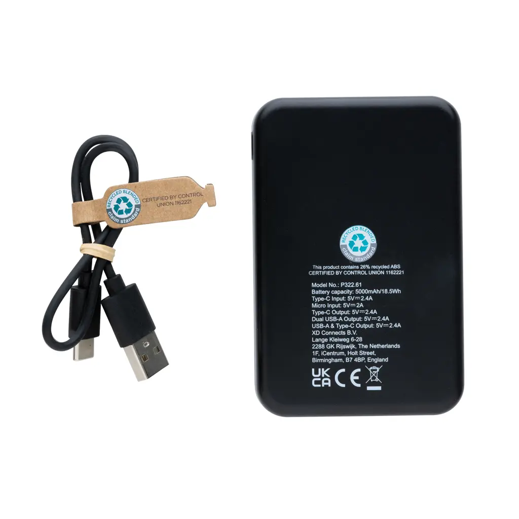 Power bank 5.000 mAh RCS P322.61 black-5