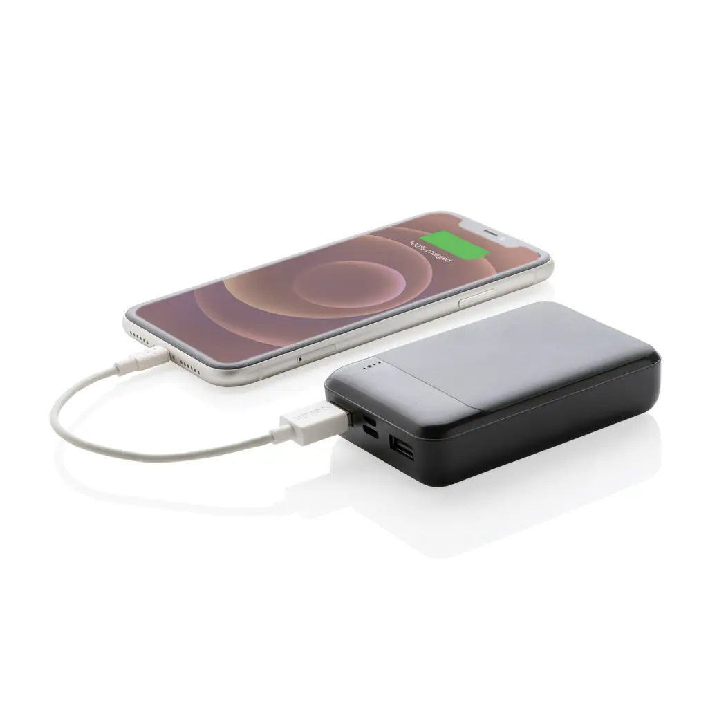 Power bank od reciklirane plastike 10.000 mAh P322.66 black-5