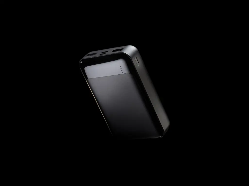 Power bank od reciklirane plastike 10.000 mAh P322.66 black-11