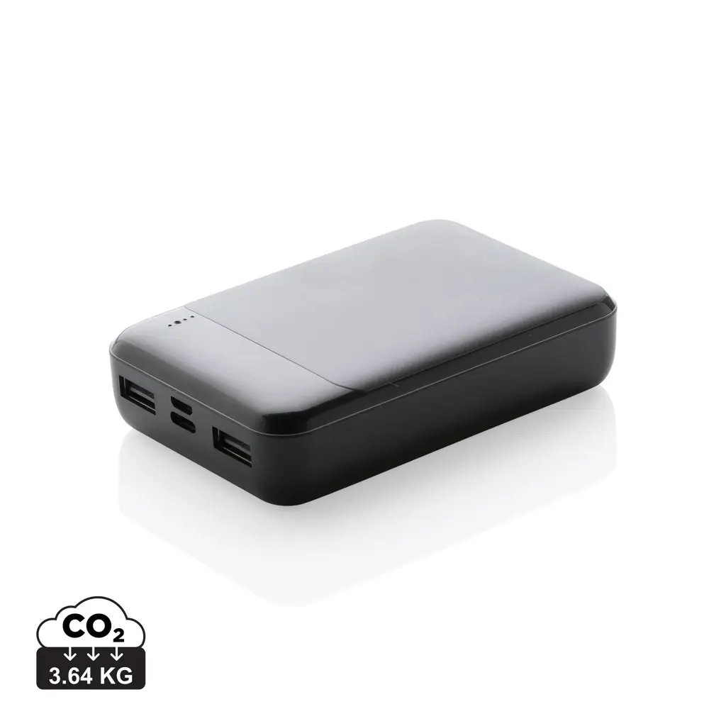 Power bank od reciklirane plastike 10.000 mAh P322.66 black-0