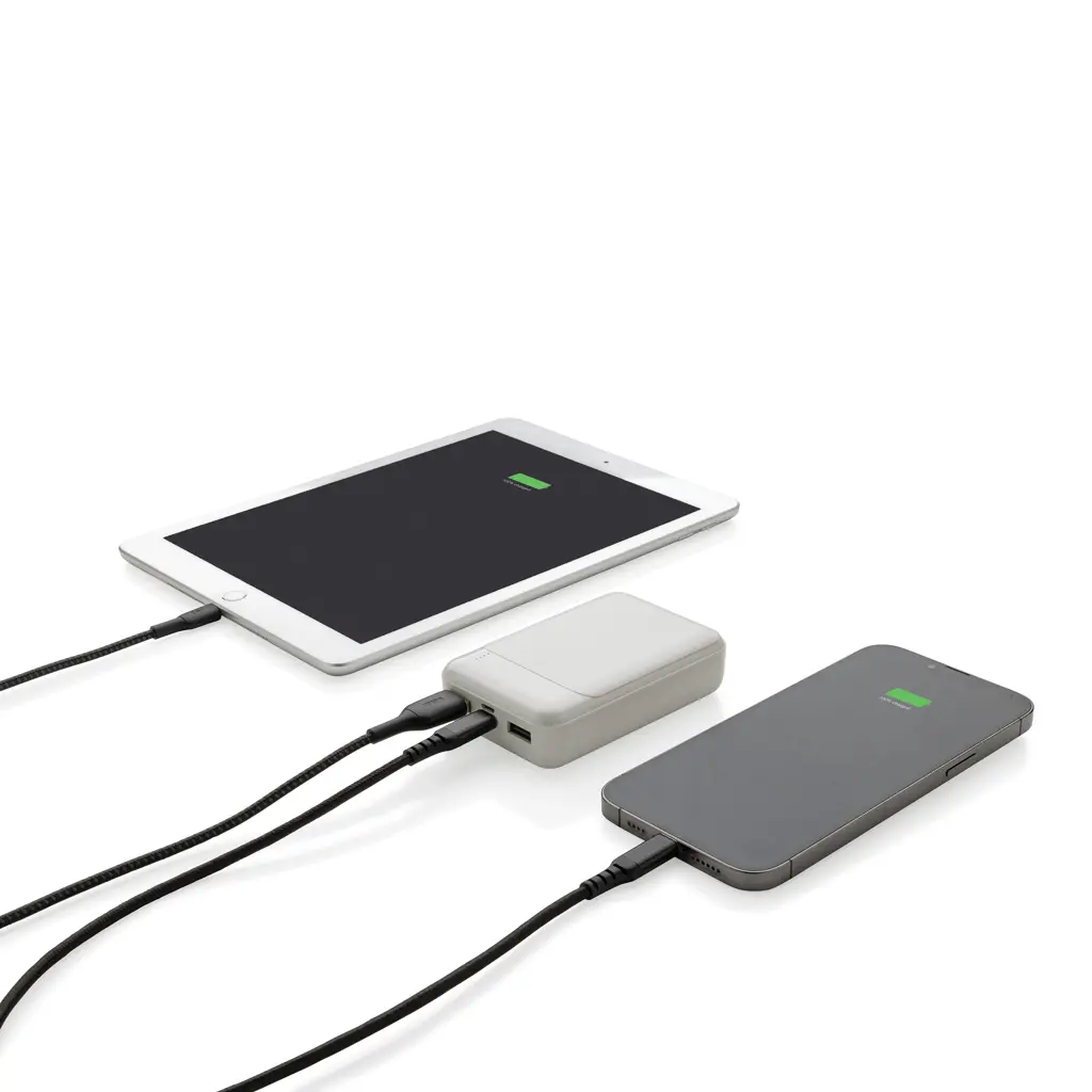 Power bank od reciklirane plastike 10.000 mAh P322.66 white-4