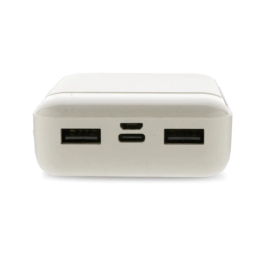Power bank od reciklirane plastike 10.000 mAh P322.66 white-5