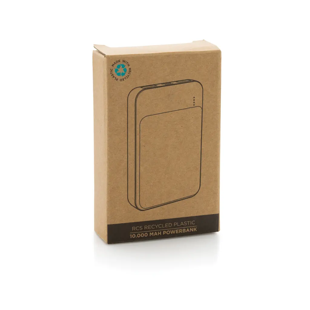 Power bank od reciklirane plastike 10.000 mAh P322.66 white-13