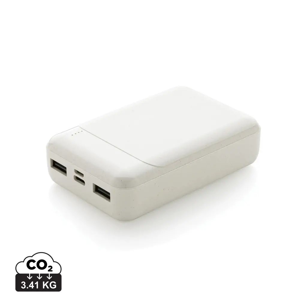 Power bank od reciklirane plastike 10.000 mAh P322.66 white-15 Power bank od reciklirane plastike 10.000 mAh P322.66 white-15