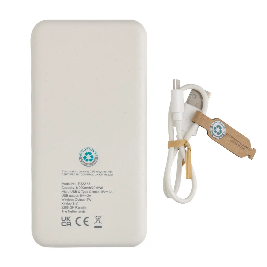 Bežični Power bank RCS P322.67 white-8