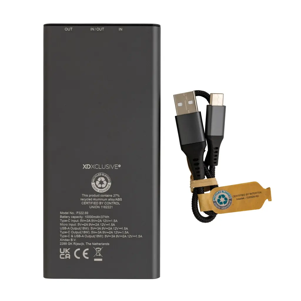 Power bank 10.000 mAh, 18W Terra RCS P322.69 grey-6