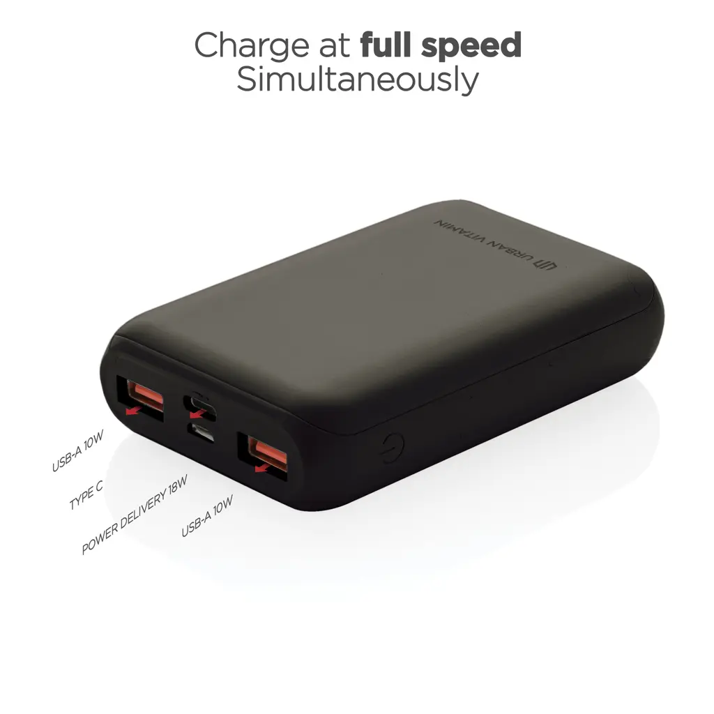 Power bank 10.000 mAh 18W PD Urban Vitamin Alameda P322.70 black-5