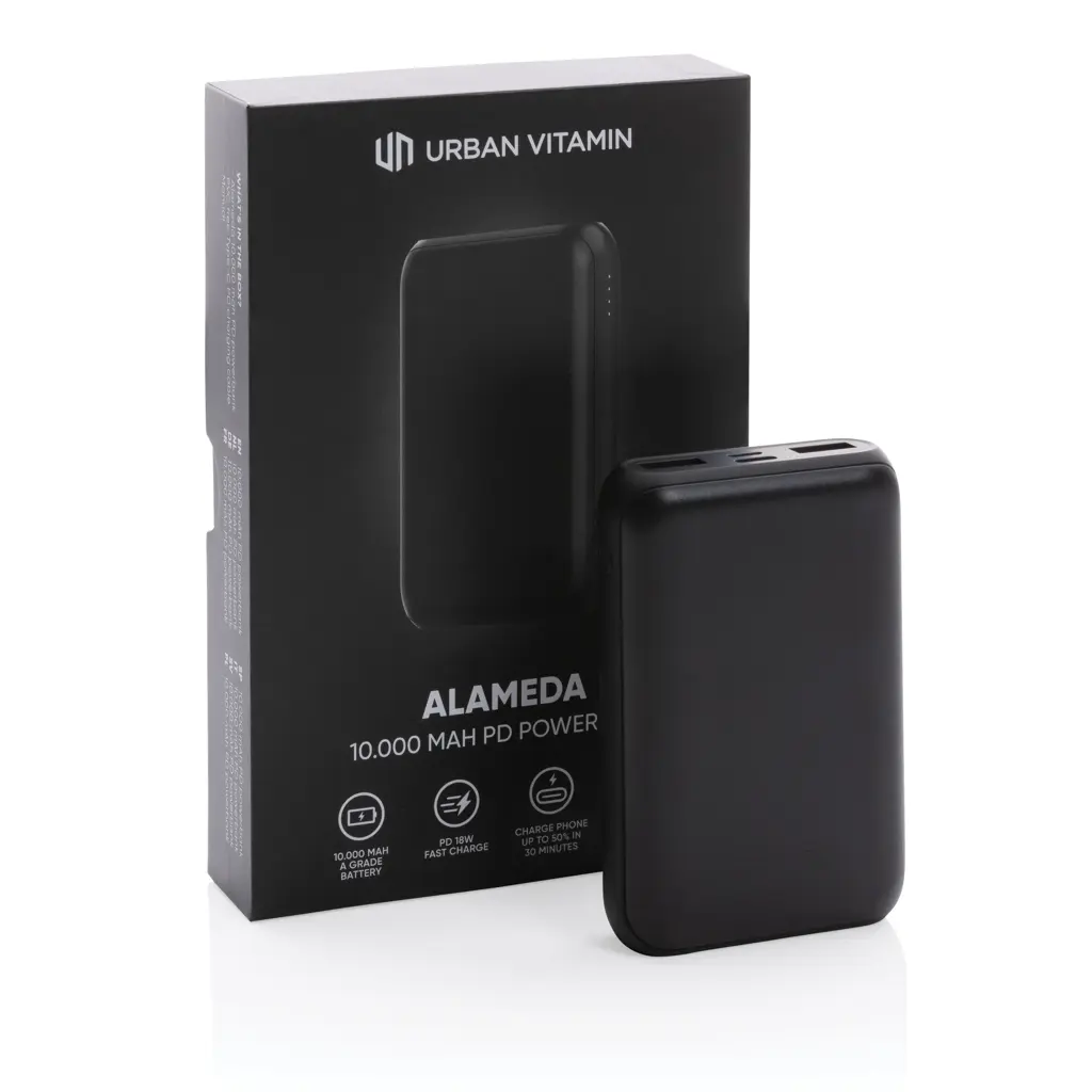 Power bank 10.000 mAh 18W PD Urban Vitamin Alameda P322.70 black-8