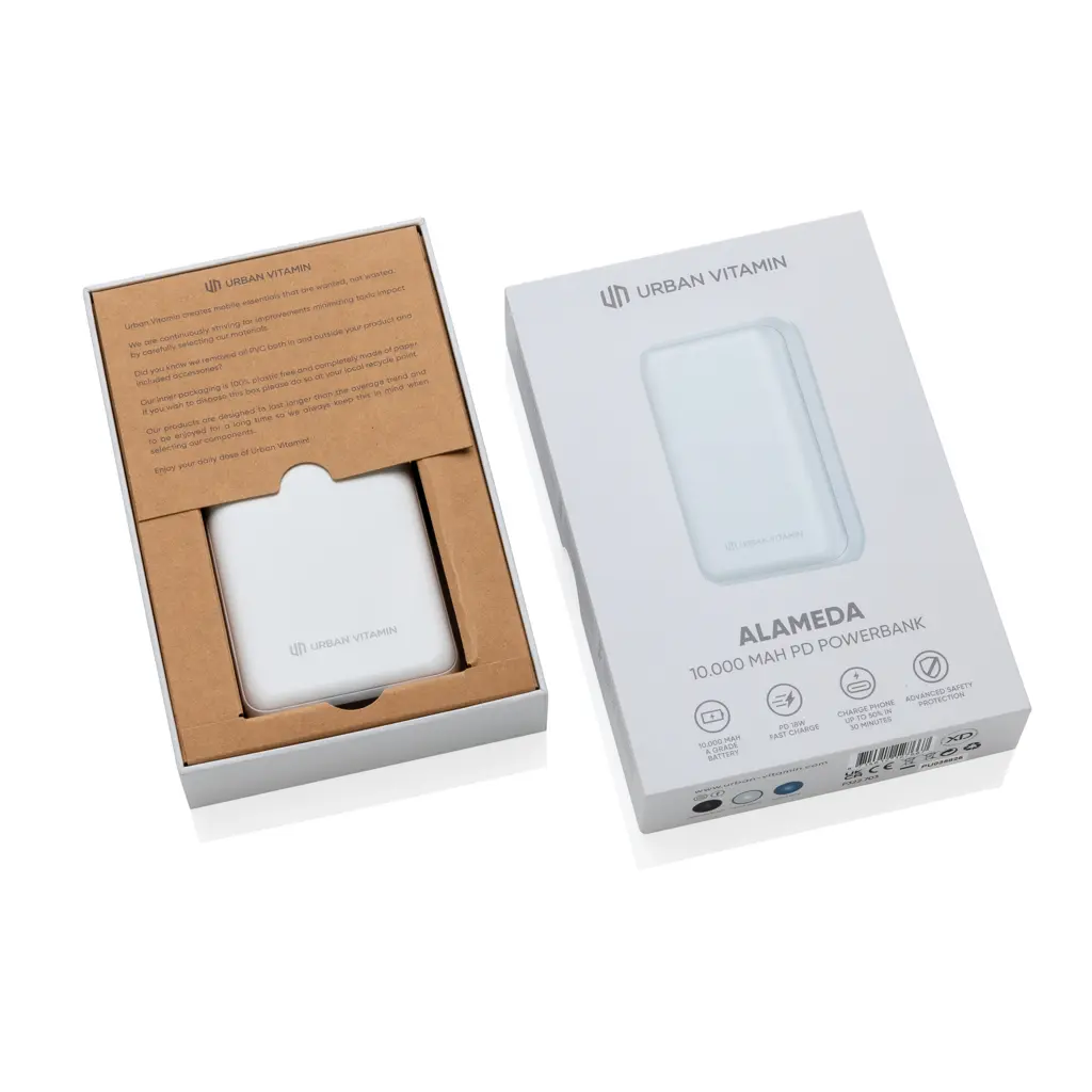 Power bank 10.000 mAh 18W PD Urban Vitamin Alameda P322.70 white-14