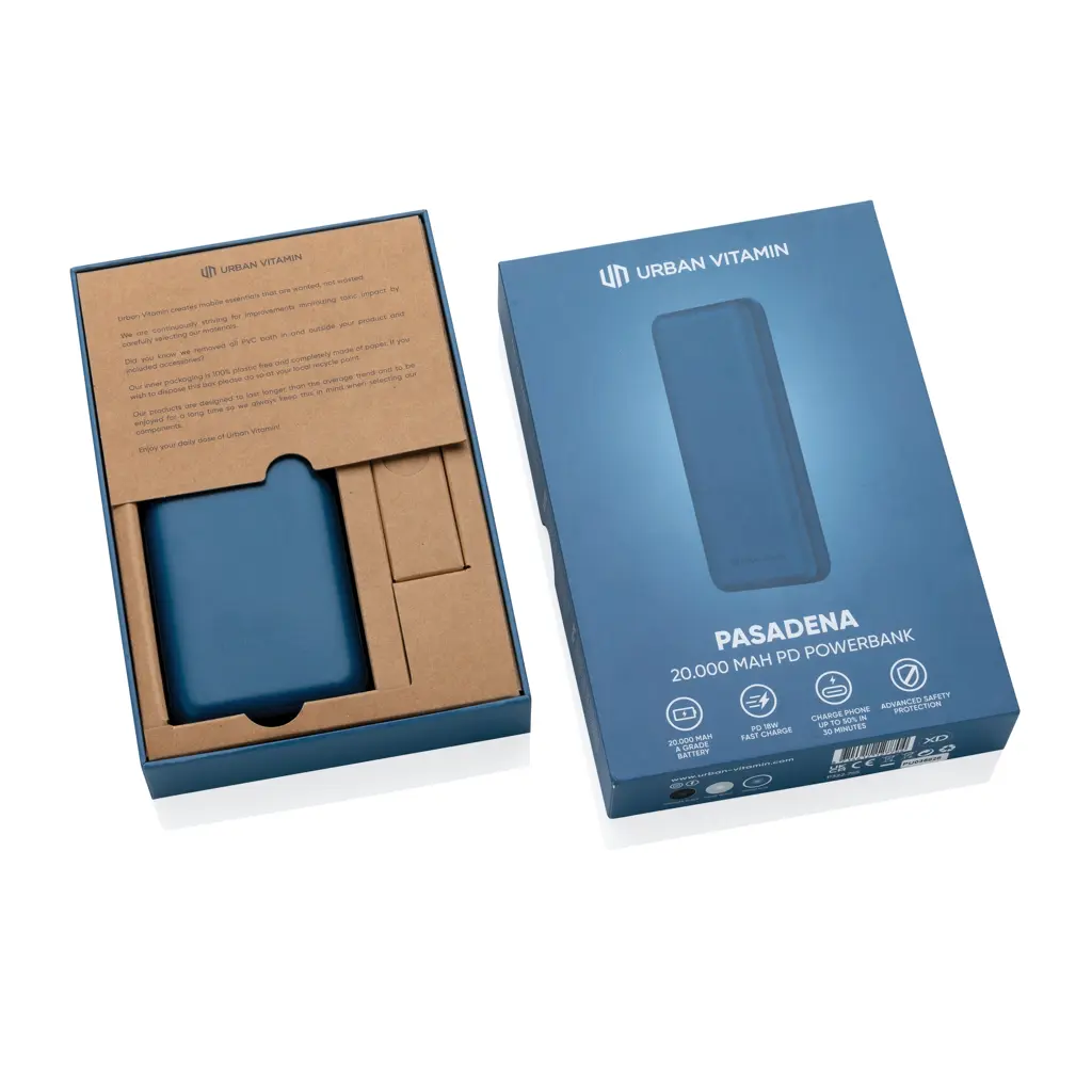Power bank Urban Vitamin Pasadena 20.000 mAh 18W PD P322.75 blue-12