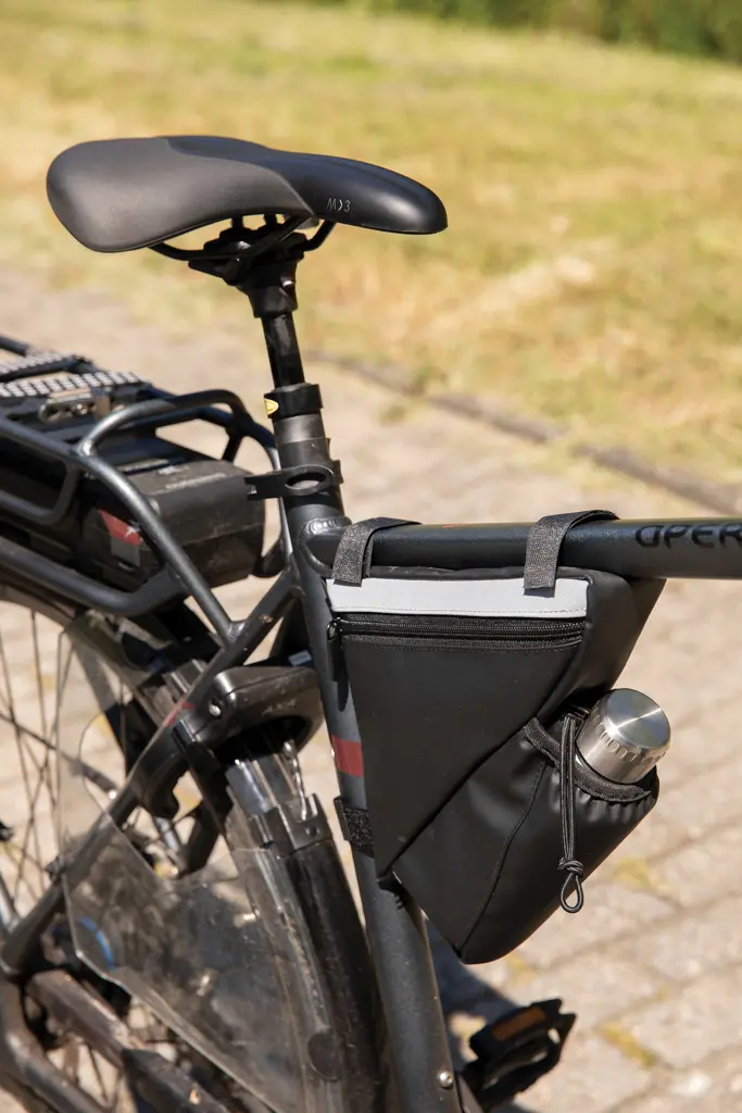 Torba za okvir bicikla PU visoke vidljivosti s držačem za bocu P325.03 black-9