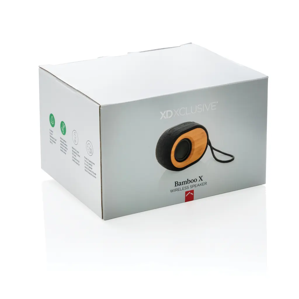 Bluetooth zvučnik od bambusa P328.00 black-6