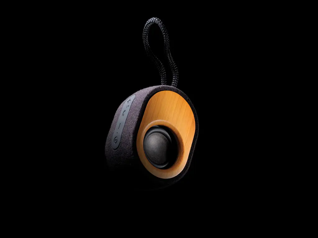 Bluetooth zvučnik od bambusa P328.00 black-11