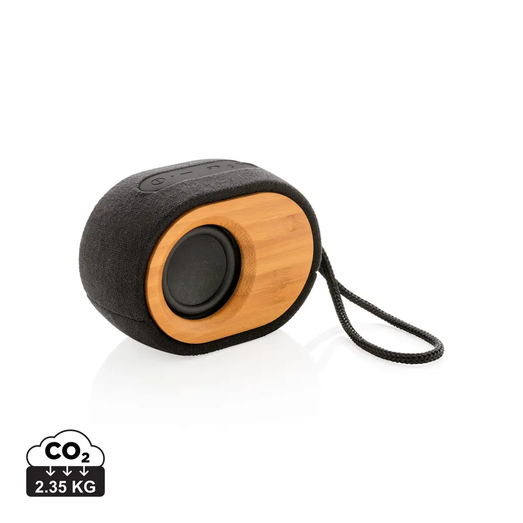 Bluetooth zvučnik od bambusa P328.00 black-0
