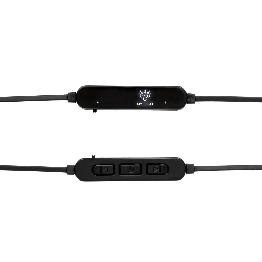 Bežične slušalice sa svjetlećim logotipom P328.04 black-5