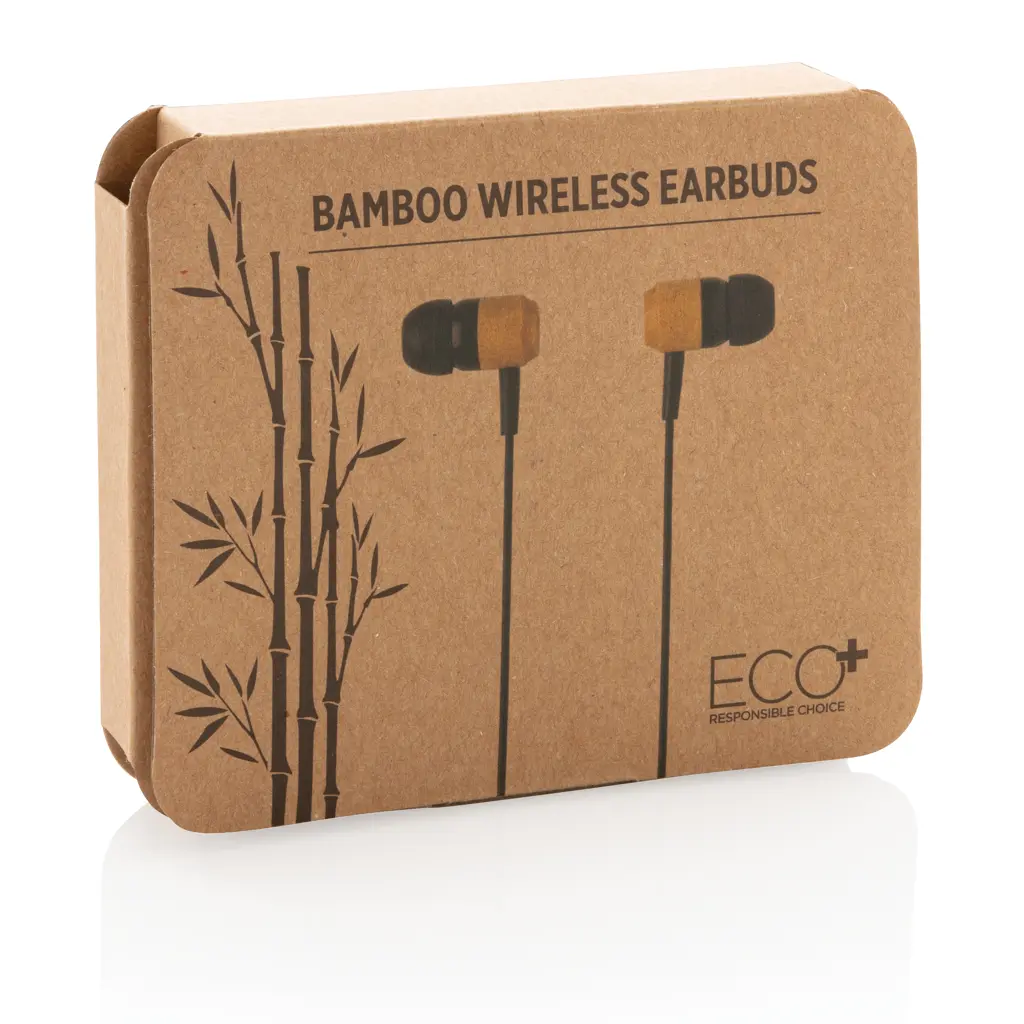 Bežične slušalice od bambusa P329.10 brown-10